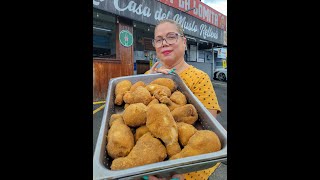 40 Años 🍗🍗 Muslos Rellenos de Bayamon 🇵🇷 Sin Hueso Rellenao con Jamon y Queso ❤️ Mega Gordos [upl. by Golda]