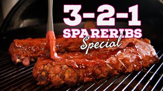 SPARERIBS 3 2 1 methode Baby back spare ribs op de BBQ [upl. by Reel]