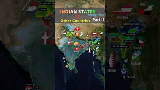 States of IndiaBigger than Countries Part 2 shorts shortsfeed india geography explore facts [upl. by Inavoy19]