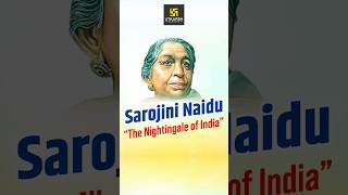 Sarojini Naidu the “Nightingale of India” shorts [upl. by Nylasor447]