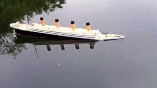 Model Titanic Sinks in 15 seconds [upl. by Rehportsirhc415]