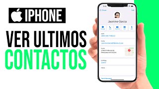 Como ver CONTACTOS AGENDADOS RECIENTEMENTE en iPhone [upl. by Holtz]