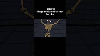 Terraria Mage endgame armor bonus be like  terraria games memes animation [upl. by Ryley]