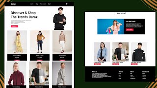 Ecommerce Website Using HTML CSS and JavaScript in Hindi  Ecommerce Website Using HTML and CSS [upl. by Aniez]