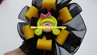 Como Hacer Lazos de cinta para decorar DiademasHow to Make Ribbon Ties to decorate Headbands [upl. by Proudfoot935]