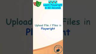 Playwright Tutorial  Upload Single File  Multiple Files Playwright playwrightautomation [upl. by Loredo827]