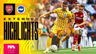 EXTENDED HIGHLIGHTS  Arsenal v Brighton  Premier League [upl. by Hsemar]