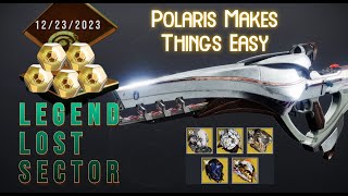 Not My Fav but Polaris Lance Makes it Easy on Todays Legend Lost Sector  Destiny 2 122323 [upl. by Ahsla827]