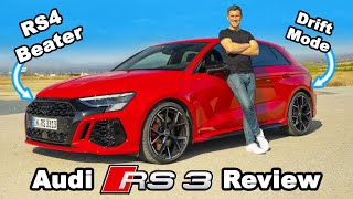 New Audi RS3 review  its 060mph amp 14 mile will blow your mind [upl. by Anul631]