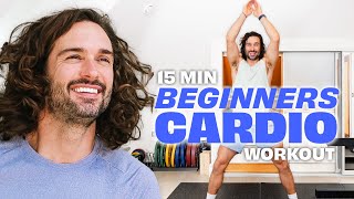 NEW 15 Minutes BEGINNER CARDIO Workout  Joe Wicks Workouts [upl. by Trebleht792]