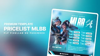 PLP PRICELIST DIAMOND MOBILE LEGENDS  PREMIUM TEMPLATE FREE [upl. by Ahcropal]