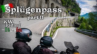 Lost in the Swiss Alps  Day 5 Part 2  Splügen to Solda  KW Riding in Italy and Switzerland [upl. by Aihsela]