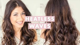 Heatless Waves Hair Tutorial [upl. by Llirrehs]