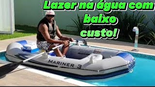 Bote Inflável Mariner Intex 4 com motor de Popa elétrico de 54 lbs  Parte 2 [upl. by Lincoln98]