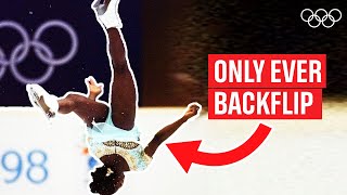 History made Surya Bonaly lands a Backflip during her free skate [upl. by Falda253]