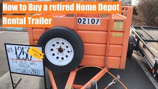 How to Buy a Home Depot Rental Trailer [upl. by Neetsyrk242]