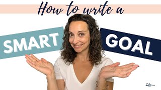 How to write a SMART goal for mental health [upl. by Jewell]