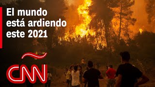 El mundo arde incendios forestales sin control en Norteamérica Sudamérica y el Mediterráneo [upl. by Letnahc]