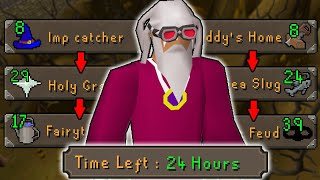 How Far can the Most Efficient OSRS Quest Route Get a New Account in 24 Hours [upl. by Canfield]