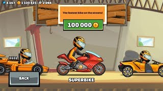 Hill Climb Racing 2  SUPERBIKE Update GamePlay Walkthrough [upl. by Ahsyat]