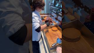 Stroopwafel stroopwafel amsterdam food desert fyp [upl. by Arvell]