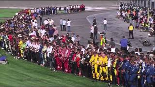 Dan Wheldon Fatal Crash Death Announcement and Salute  Live HD [upl. by Sclar]