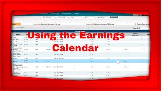 MarketChameleoncom Pre Market Show We Look at Using the Earnings Calendar [upl. by Aihsitan106]