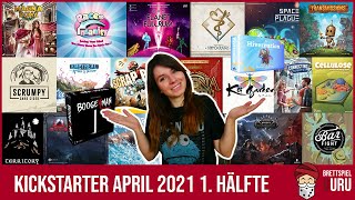 Neues auf Kickstarter  April 2021 1Hälfte [upl. by Ynabe]