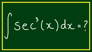 Integral of ∫sec3xdx [upl. by Cocks]