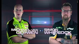 2018 Melbourne Darts Masters Quarter Final van Gerwen vs Whitlock [upl. by Eetsirk]