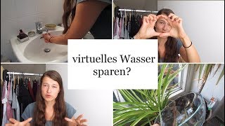 Tipps zum Wasser sparen im Haushalt  virtuelles Wasser sparen [upl. by Sillaw]