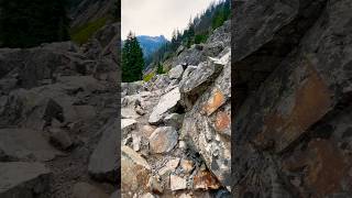 Hiking Through Rugged Boulders on Snow Lake Trail in Washington travel shorts trending [upl. by Kotta]