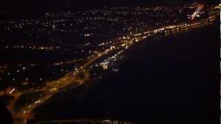 MADEIRA Funchal airport landing by night from BOEING cockpit [upl. by Marie]