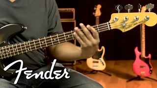 Fender Modern Player Jazz Bass Demo  Fender [upl. by Irrabaj903]