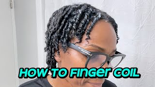 How To Do Finger Coils  Easy [upl. by Allimac]