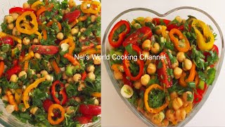 Mediterranean Chickpea Salad Ready in 5 Mins  Mediterranean Chickpea Salad  Vegan Chickpea Salad [upl. by Dwan]