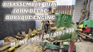 Engine Disassembly 2cylinder John Deere Dubuque [upl. by Anotal413]