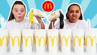 Dont Choose The Wrong McDonalds Milkshake Slime Challenge [upl. by Ylevol37]