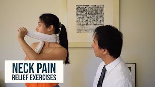 NECK PAIN RELIEF EXERCISES Quarantine Video Series [upl. by Airres]