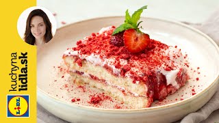 Jahodové netiramisu 🍓  Beautifood  Kuchyňa Lidla [upl. by Elleraj]