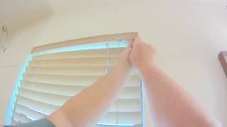 Blinds take down from window flipping tabs open [upl. by Pryor524]