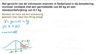 Normale verdeling  Kansen berekenen [upl. by Gabrila230]