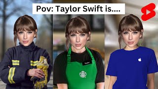 Taylor Swift POV Shorts Compilation Barista Firefighter Apple Store Librarian etc [upl. by Gariepy725]