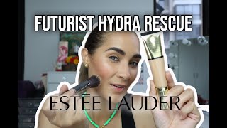 PROBAMOS LA NUEVA BASE FUTURIST HYDRA RESCUE DE ESTEE LAUDER EN MI PIEL MIXTA Y EN UN CLIMA HUMEDO [upl. by Novyak]