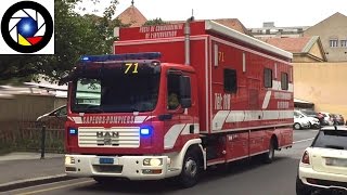 Geneva Mobile Fire Command Unit  Pompiers Genève PCI [upl. by Fin997]