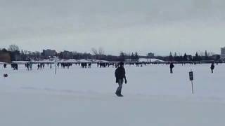 Worlds longest Skating RinkThe Rideau Canal Skateway in Ottawa [upl. by Aliuqet98]