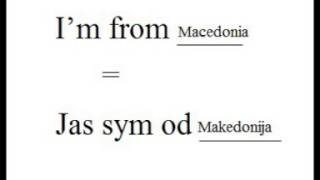 Macedonian language lesson 2 [upl. by Suivatnod309]