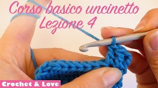 Uncinetto corso basico  Lezione 4  il punto alto [upl. by Odlabu247]