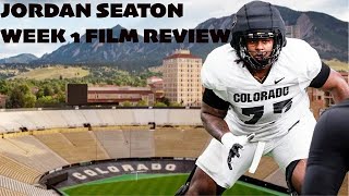 Jordan Seaton Week 1 Film Review  Colorado Buffs vs NDSU [upl. by Verina]