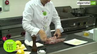 Receta cocina  Filet de porc al forn amb compota de poma [upl. by Danella]